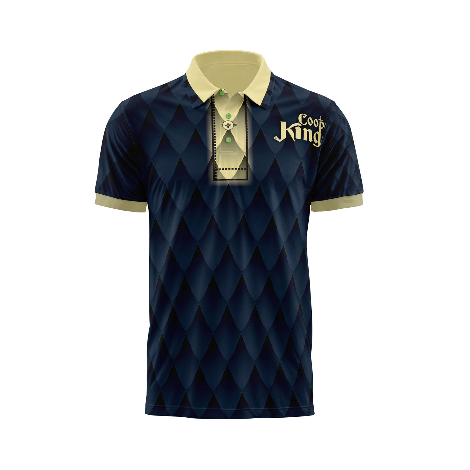 Dark Blue Dragon Scales Polo Shirt - Coopers Kingdom | Family Fun ...